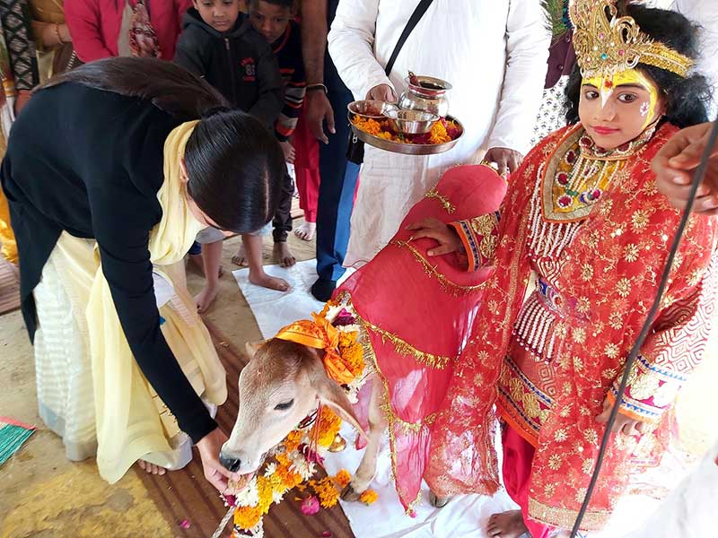 गौ सेवा धाम में धूमधाम से मनाया गया गोपाष्टमी पर्व